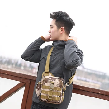 USB Multifunction Men's Tactical Sling Shoulder Bag Men Outdoor Sport Messenger Bag For Military Crossbody Camouflage Bag  X116D 2