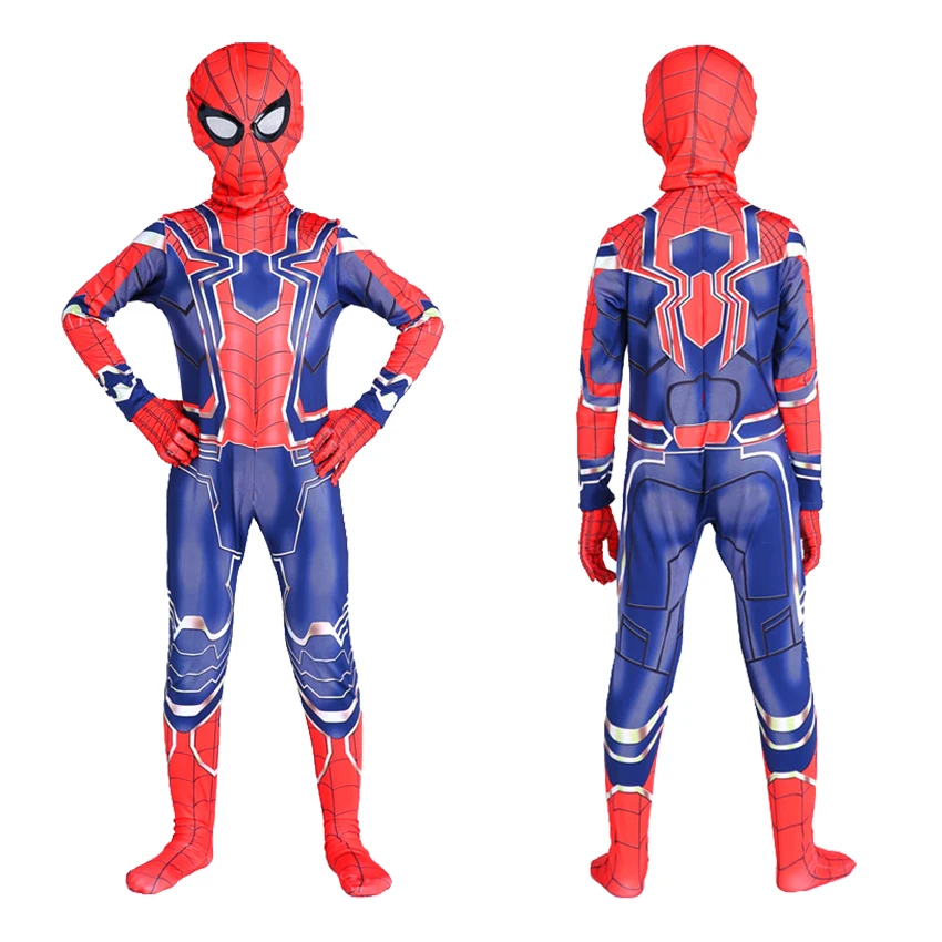 Костюмы Железного Человека-паука, детские костюмы, костюм на Хэллоуин для детей, железная одежда с человеком-пауком