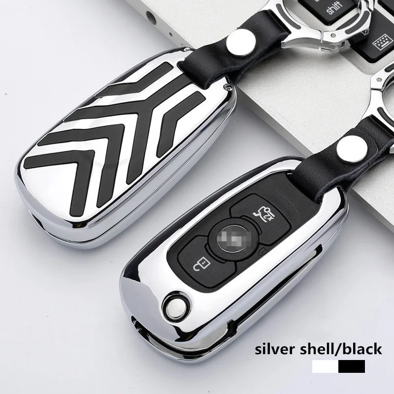K-silver black Цинковый брелок для автомобильных ключей, чехол для ключей для система навигации для Buick Verano 15С/20Т пластичного Автово gl6 Verano седан для Chevrolet Cruze для вооруженные силы США Mokka - Название цвета: K-silver black