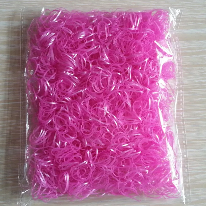 About 3000pcs/pack Candy Color Disposable Mini Elastic Rubber Bands for Girl Silicone Gum Kid Children Hair Accessories scrunchy - Цвет: color 22