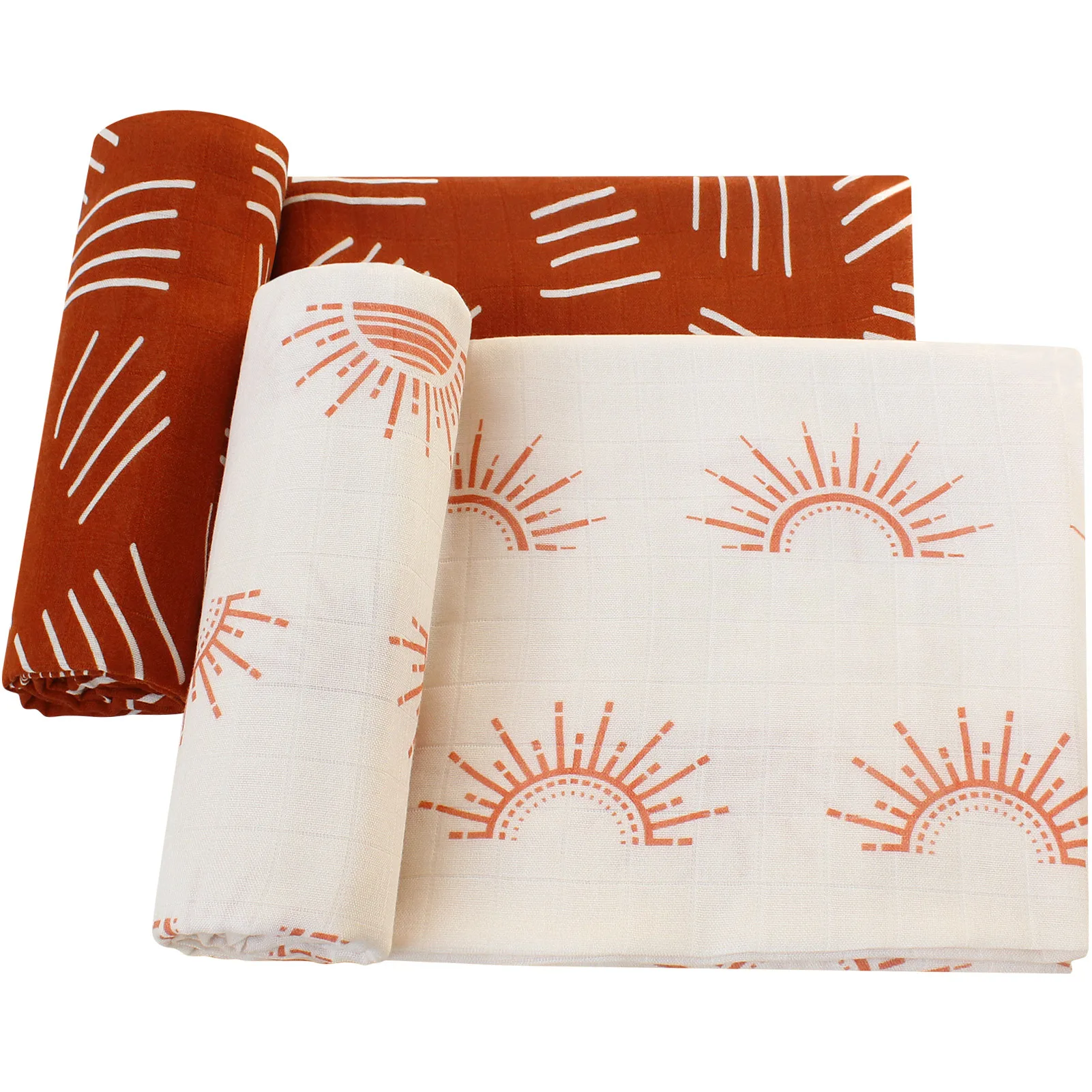 120x120cm Bamboo Cotton Muslin Blanket Baby Swaddle Warp Newborn Bath Towel Gauze Infant Kids Wrap Sleepsack Baby Blankets 5