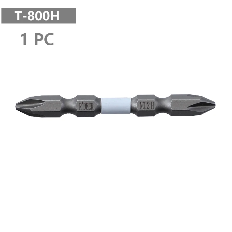 Yosoo123 Embouts de Tournevis, PH2 de 65 mm Embout de Tournevis électrique  magnétique à tête S2 Embout à Double tête (rougeur) pour