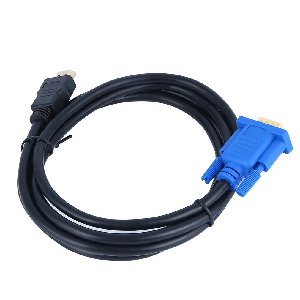 1 8/3 метра HDMI к VGA Кабель 15Pin адаптер папа видео 1024x768 p Высокое разрешение супер