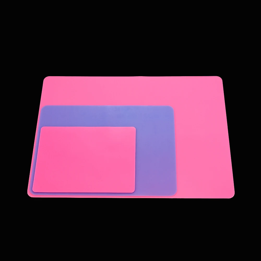 1PCS Safe Silicone Workbenches Epoxy Resin Molds Waterproof Placemat Table Mat For Jewelry Making Supplies Blue&Pink Color