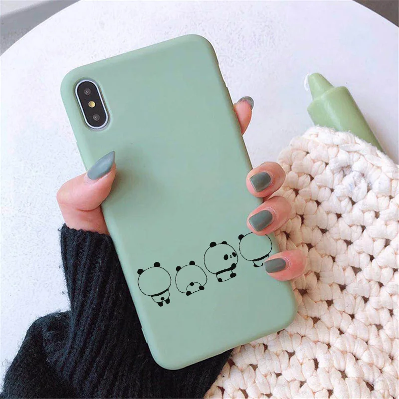 Роскошный чехол для телефона XiaoMi RedMi Note 8, 7, 6, 5, 5A, 4, 4X Pro, K20, силиконовая Мягкая задняя крышка, милый чехол с милым рисунком панды - Цвет: Panda1Green