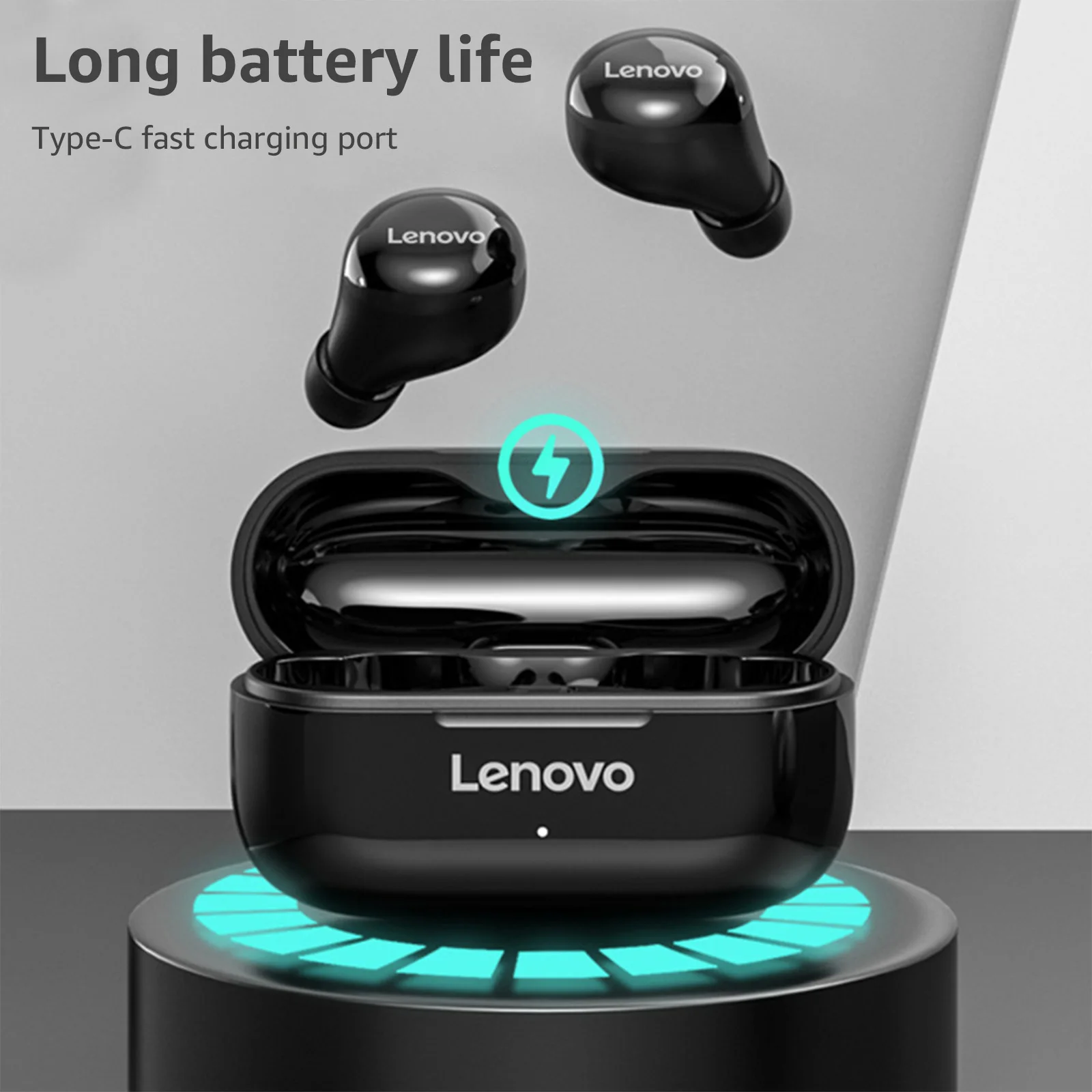 Lenovo LP11 TWS Wireless Earphone Noise Reduction Headsets Bluetooth 5.0 Stereo Headphones with Mic Touch Control Music Earbuds