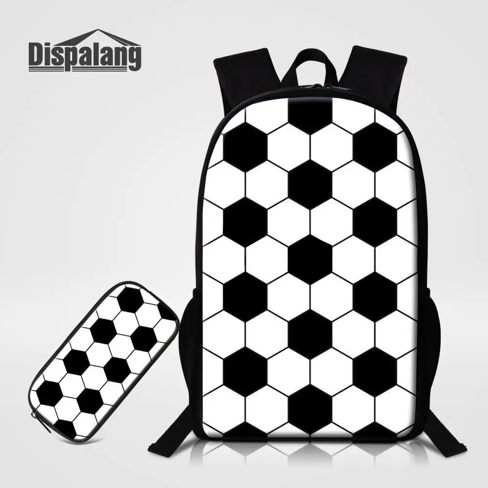 2 PCS Set27 Dispalang 2 шт./компл. рюкзак+ чехол для детей Новая акция школьные сумки для подростков индивидуальный дизайн мяч рюкзак ранец - Цвет: 2 PCS Set27