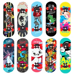 Children 24in Cartoon Skateboard Beginner Skater Kids Maple Wood Double Rocker Deck Skateboard Mini Skate Deck Outdoor Parkour