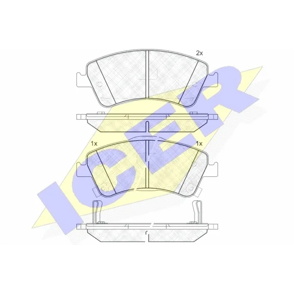 Колодки дисковые передние Toyota Auris/Corolla 1.6VVT-I- 2.2D-4