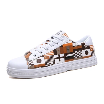 

Men Women Graffiti Skateboarding Shoes Canvas Sport 2020 Cool Light Weight Sneakers Outdoor Athletic Shoes Man Breathable Shoes