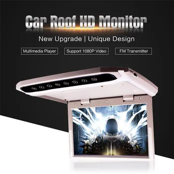 

12.1" Inch HD Grey Color Car Roof Mounted Flip Down Ceiling Monitor video playerTwo Video Input HDMI with remote control