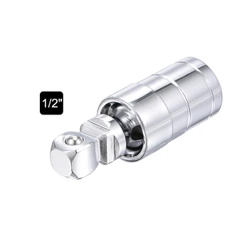 

uxcell 2Pcs Universal Socket Joint 1/2-Inch Drive Ball Spring Socket Adapter Cr-V for DIY Hand-Making and Automotive Repairs