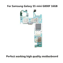 Оригинальная разблокированная используемая материнская плата для Samsung Galaxy S5 mini G800F 16GB Материнская плата Европейская версия логическая плата с полными чипами