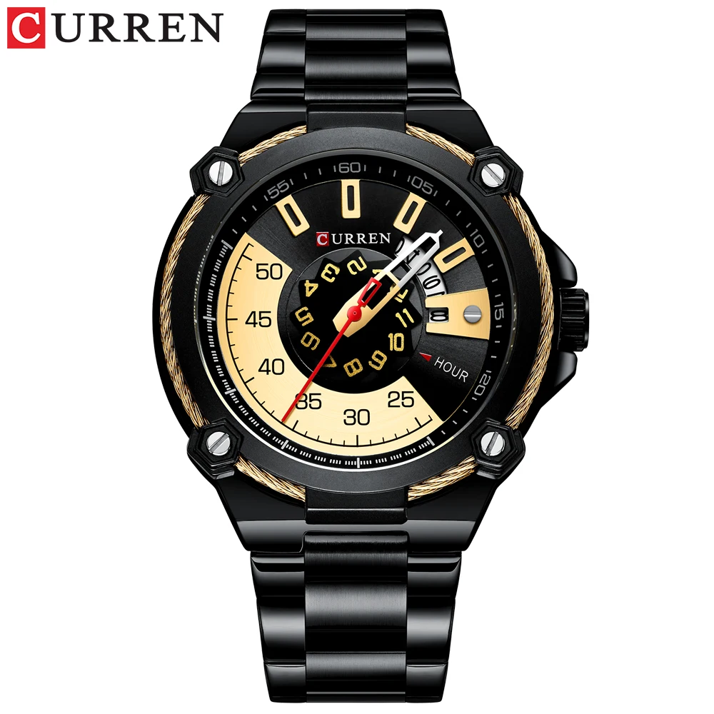 

Luxury New Design Watch for Men CURREN Quartz Military Watch Business Stainless Steel Date Wristwatches Male Reloj Hombres Clock