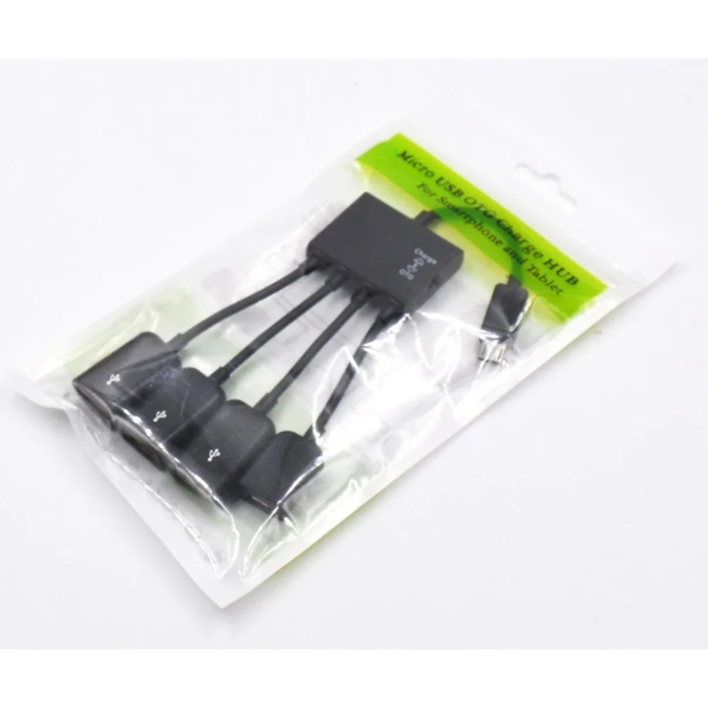 Vovotrade 4 в 1 Micro USB мощность зарядки хост OTG концентратор адаптер кабель для большинства моделей Android Прямая поставка