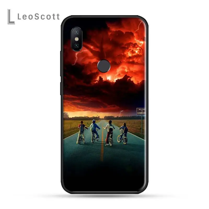 xiaomi leather case custom STRANGER THING Phone Case For Xiaomi Redmi 7 8 9t a3 9se k20 mi8 max3 lite 9 note 9s 10 pro xiaomi leather case cosmos blue