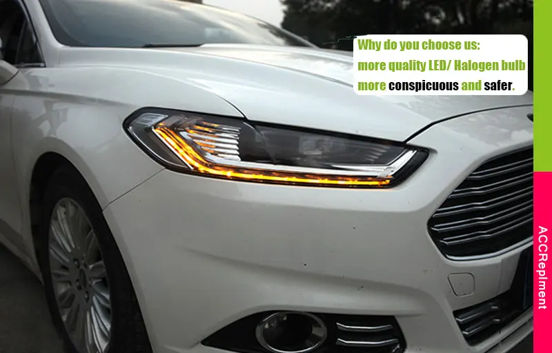 Авто. PRO головной светильник s для Ford Mondeo 2013- светодиодный светильник Q5 Биксеноновые линзы дальнего света H7 Фары HID комплект проектор светодиодный Blubs