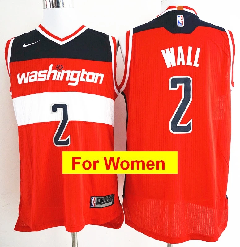 Золотой Washington Bradley Beal Джон Стены Баскетбол Рубашки с коротким рукавом для женщин - Цвет: Золотой