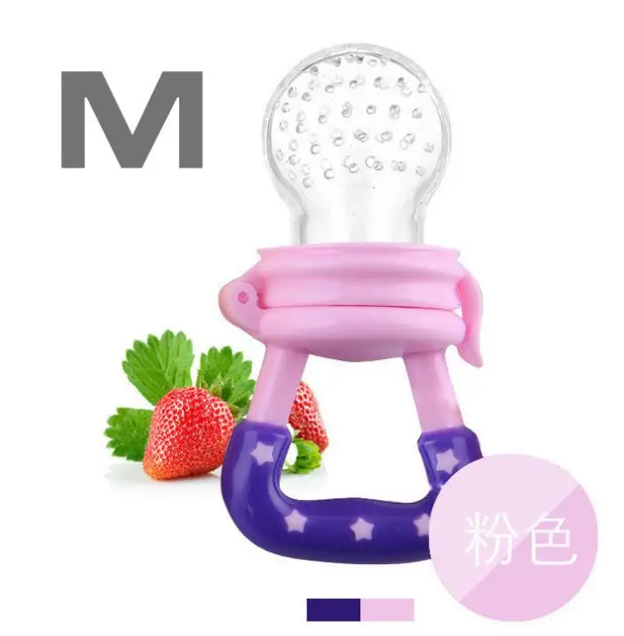 Pig Handle Pacifier Feeder for Baby Food Grade Silicone PP Training Nipple Milk Fresh Fruit Nibbler Teat Pacifier Bottles