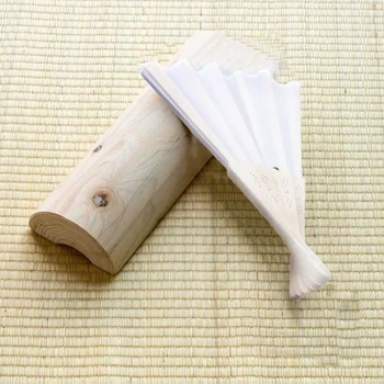 

24 pcs/lot White Folding Elegant Silk Hand Fan with Gift bag Wedding & Party 21cm