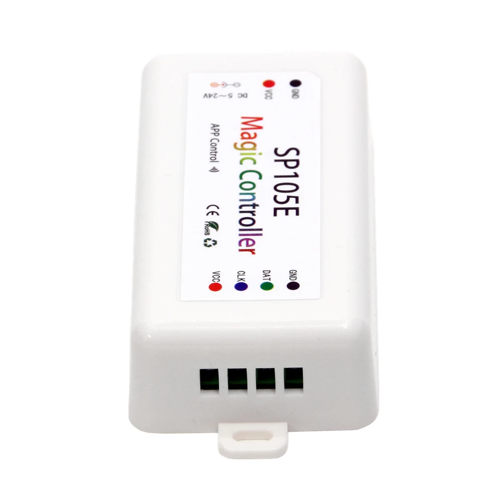 DC5V-24V SP105E Bluetooth WS2811 WS2812B светодиодный контроллер SK6812 RGB/RGBW APA102 WS2801 пикселей светодиодные полосы