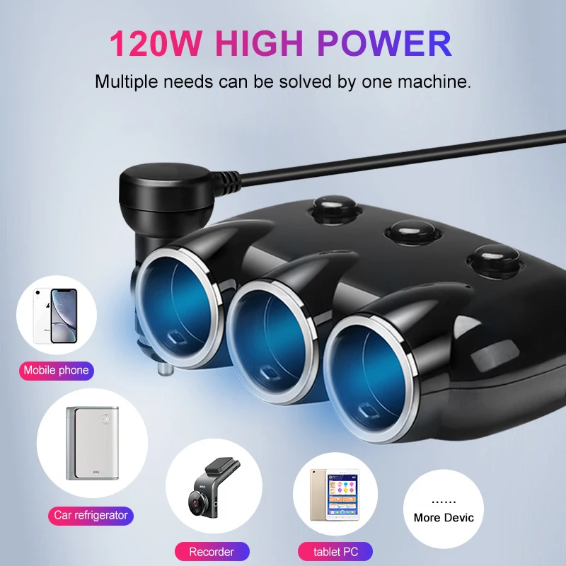 Yantu ڵ USB   ,  й , 5V 3.1A ڵ , Ķ LED, 12V, 24V, 120W 