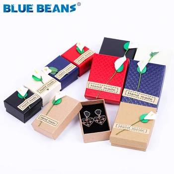 

New Selling Square jewelry organizer box Engagement Ring For Earrings Necklace Bracelet Display Gift Box Holder Black red white