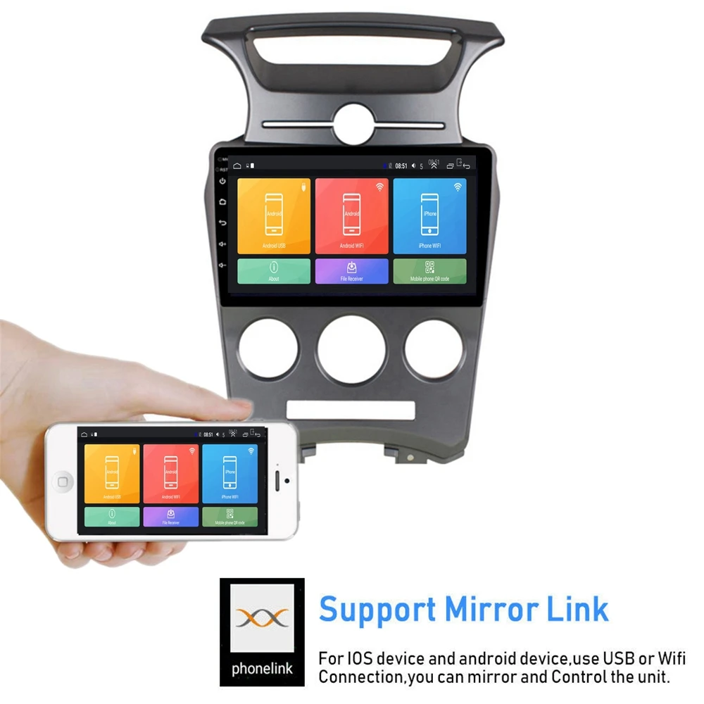 2G ram 32G rom 9 дюймов Android 9,1 автомобильный DVD мультимедийный плеер для kia Carens 2007-2011 аудио радио gps навигация wifi bluetooth