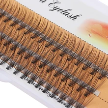 Горячая Мода 60 кластеров 10 20D 8~ 14 мм накладные 3D норковые ресницы для наращивания отдельных ресниц C D завитые узелки бесплатно