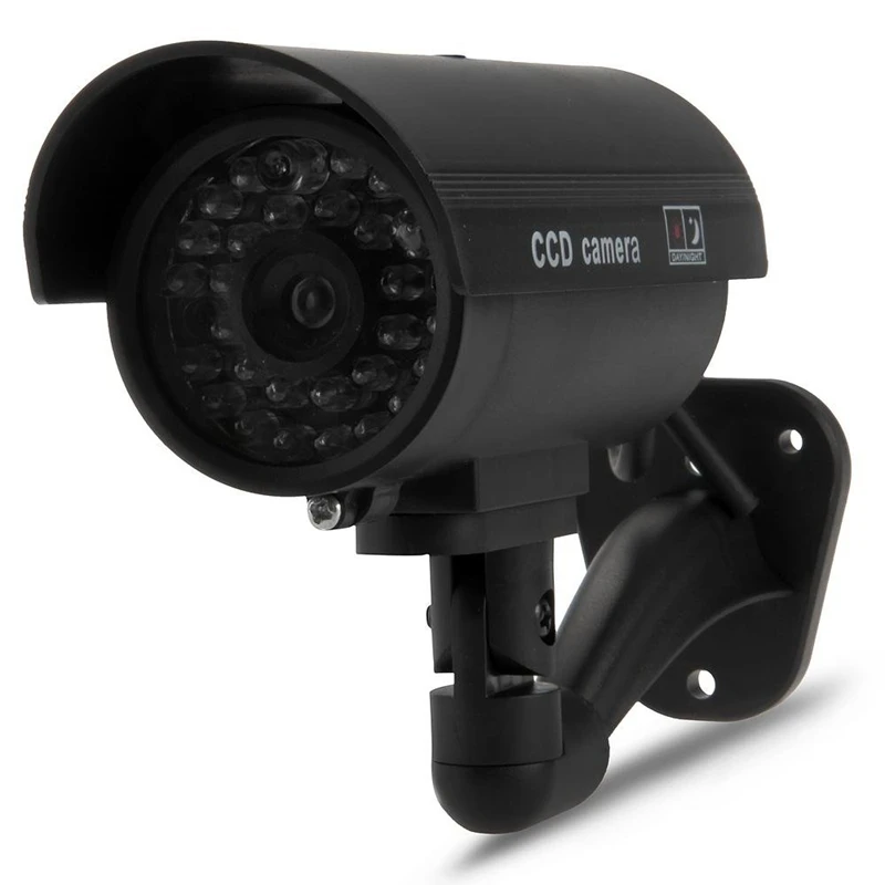 

Dummy Surveillance Camera Bullet Camera with IR LEDs Fake Simulation CCTV Security Camera