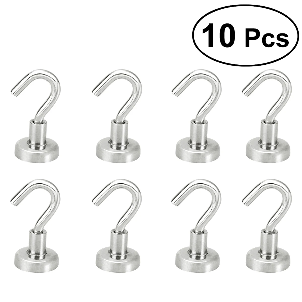 2/10Pcs Magnetic Hooks Powerful Heavy Duty Neodymium Magnet Hanger Strong Magnetic Cup Hanging Hangers Key Coat Wall Hook