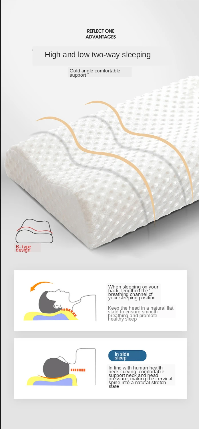 Orthopedic Memory Foam Bedding Pillow
