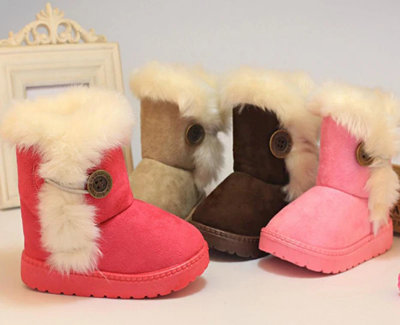 Г. Теплые детские зимние ботинки для детей, новая зимняя детская обувь принцессы для малышей милые Нескользящие ботинки на плоской подошве с круглым носком для маленьких девочек