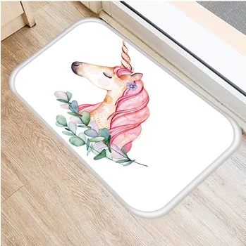 

40x60cm Cute Diy Print Floor Mat Bathroom Ground Mat Slip Door Bath Pad Rug Living Room Kitchen Carpet Home Decor