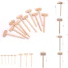 1/5/10Pcs Carving Tool Wooden Hammer Mallet Leather Craft Jewelry Making Hammer Tool 1