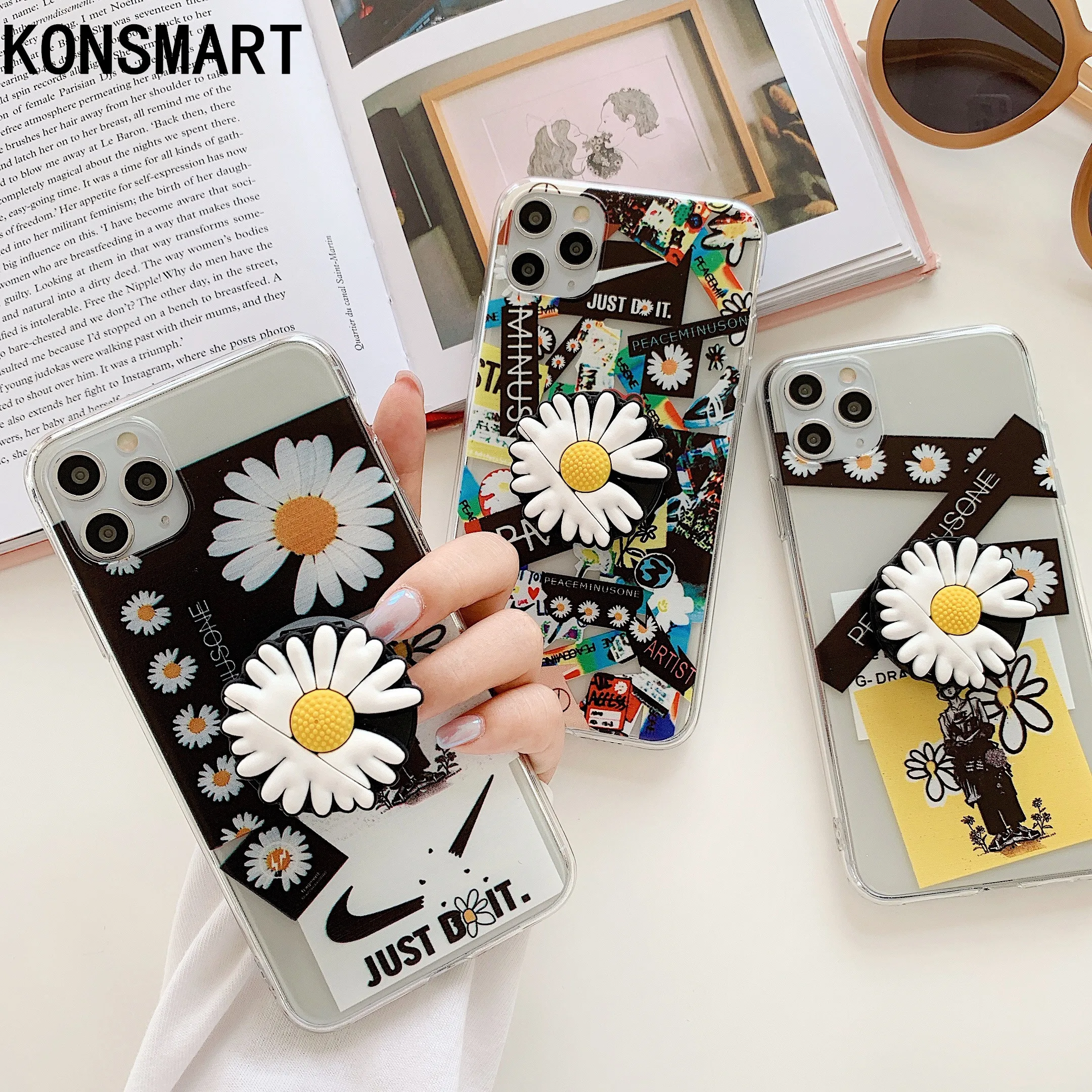 KONSMART For Xiaomi Redmi Note 9 Pro Max Case Note9 GD Daisy Flower Fashion Silicone Back Cover Redmi Note 8 Pro Note 9S Note 7 KONSMART For Xiaomi Redmi Note 9 Pro Max Case Note9 GD Daisy Flower Fashion Silicone Back Cover Redmi Note 8 Pro Note 9S Note 7
