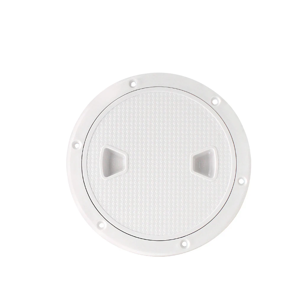 

Boat Tool Round Cover Deck Plate 6 Inch Inspection Hatch Anti-aging Access Yacht Non Slip Anti-UV Waterproof Marine Tight