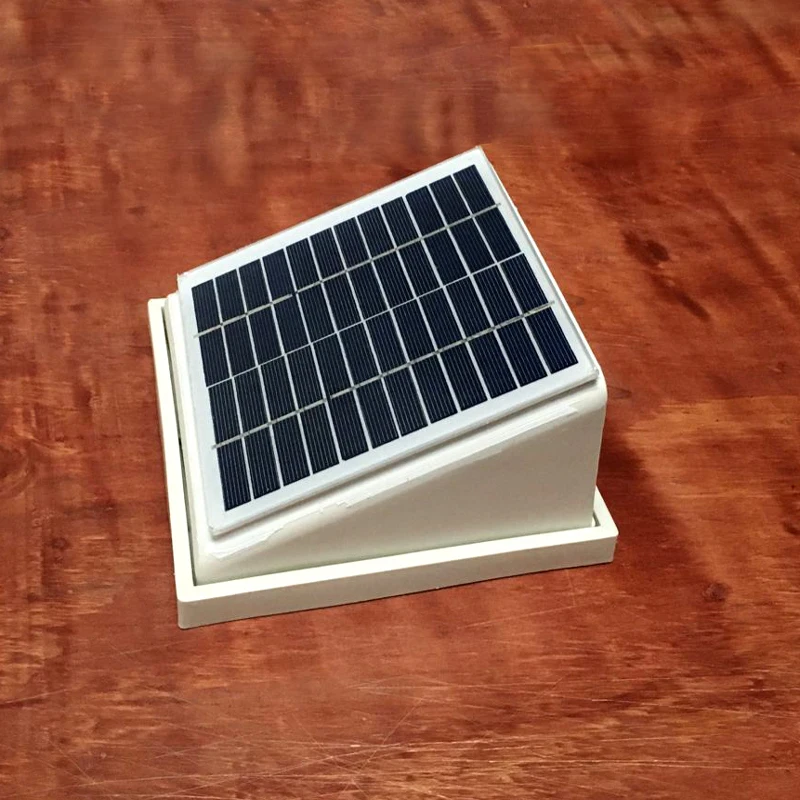 ABS пластик Солнечный настенный вентилятор вытяжка 68CFM воздуховод 100 мм для сарая
