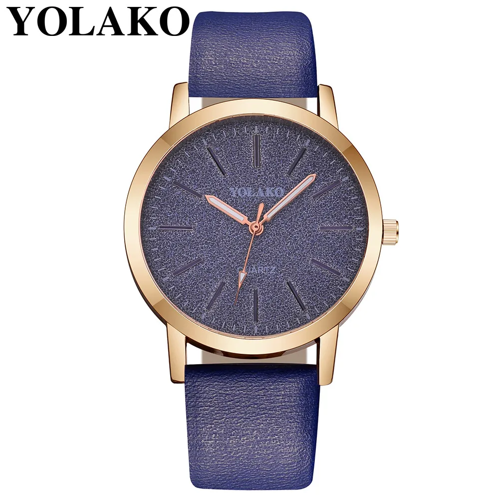 Популярный подарок на фестиваль Модные женские кожаные повседневные часы Роскошные Аналоговые кварцевые наручные часы с кристаллами Reloj de dama#20