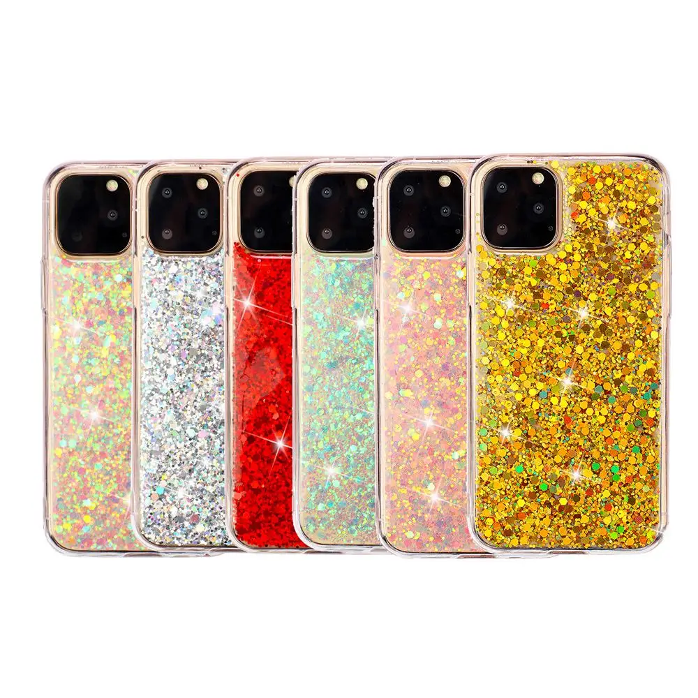 

For iPhone Xis Max 6.5 Inch Case Slim Bling Glitter Shiny TPU Soft Silicon Cover Protector Shell For IPhone XIR 6.1 XI 5.8 Case