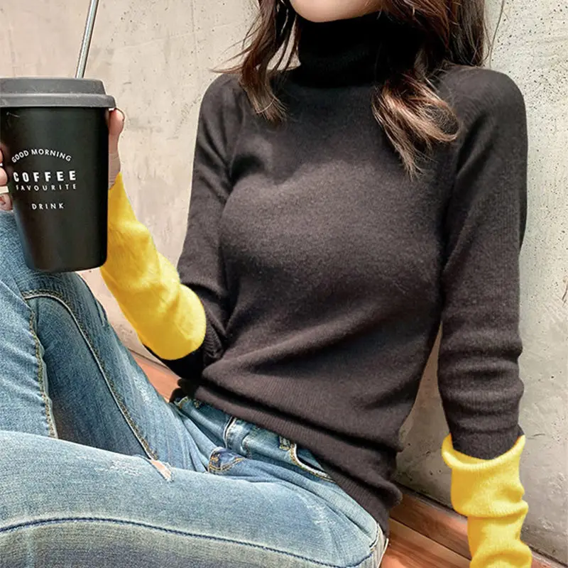 Внешний вид 2020 года осенняя и зимняя одежда с длинными рукавами облегающая