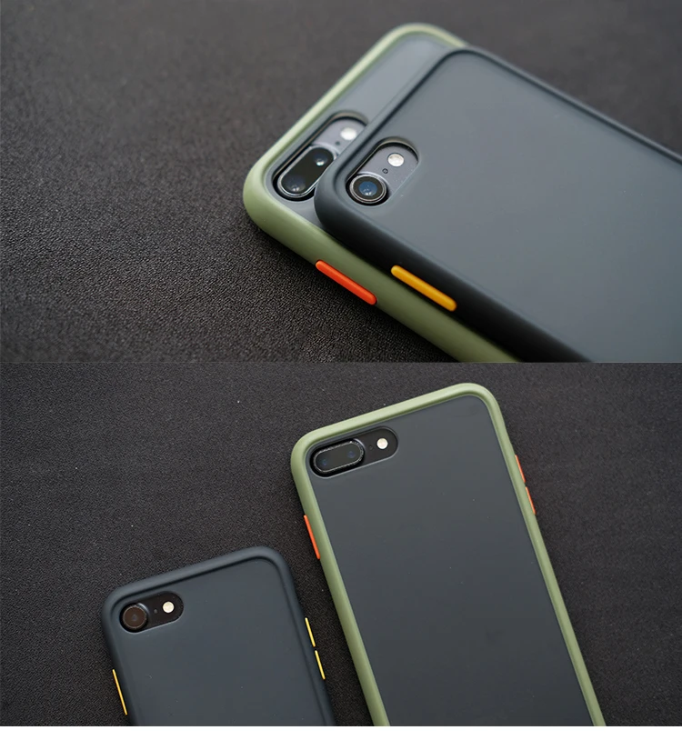 Роскошный Матовый чехол для iPhone 11 Pro X XS Max XR 7 8 противоударный чехол полупрозрачный чехол для iPhone 7 8 6 6S Plus Чехлы Coque Funda