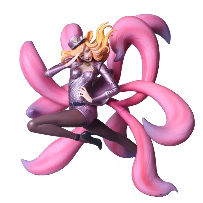 L0L 9-хвостая лиса Ahri ПВХ фигурка Коллекция Модель игрушки Модель Кукла 22 см украшение для дома автомобиля подарок на день рождения