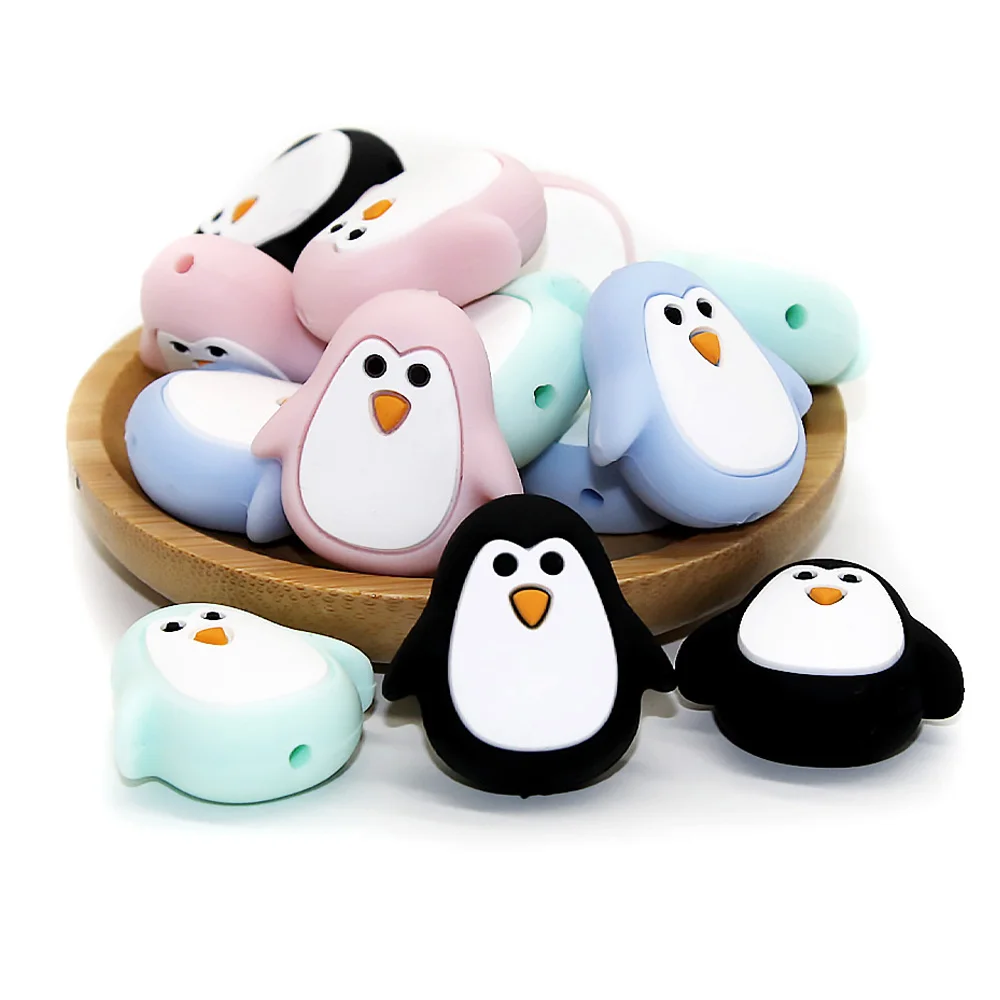 Cute-idea 5pcs Silicone Teether Beads Koala Elephant Animal Chewable Beads DIY Pacifier Chains Accessories BPA Free Baby Goods 2