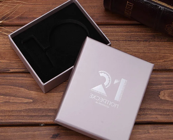 Foam Inserted Paper Packaging Rigid Jewelry Box Custom Logo Printed for Keychain ---DH11165 | Дом и сад