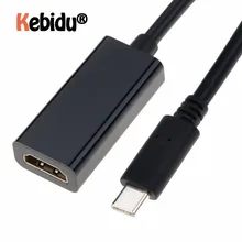 Adaptador compatible con USB tipo C a HDMI, 3,1 macho a HDMI, Cable hembra compatible con Samsung S9/8 Plus, HTC, HUAWEI, LG G8