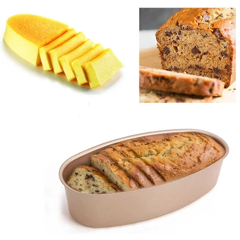 

Loaf Pan Oval Toast Bread Mold Cake Mold Carbon Steel Loaf Pastry Baking Bakeware DIY Non Stick Pan Baking Supplies