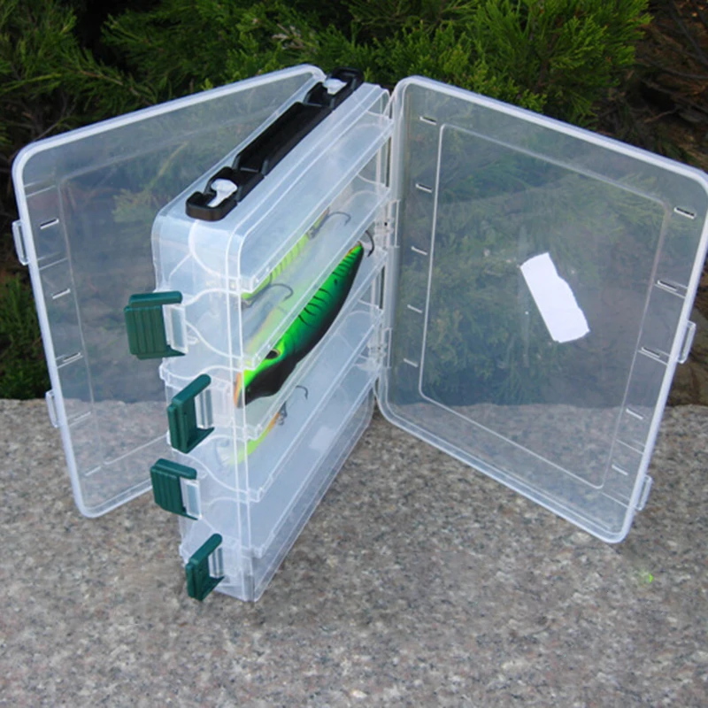 

Double-Sided PP Fishing Tackle Box Fishing Lure Bait Tackle Hooks Storage Case