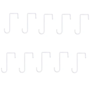 

10Pcs Practical Balcony Railing Hanging Hook Flower Box Brackets Flower Flower Box Groove Hook for Home Garden Balcony