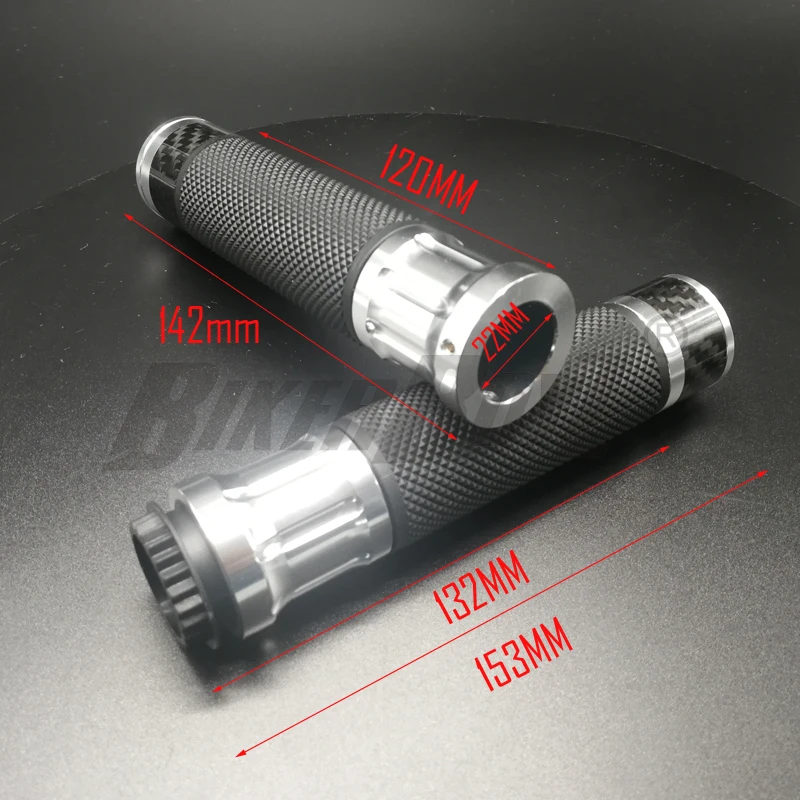 Универсальный 7/8 ''22 мм CNC мотоциклетные ручки из углеродного волокна гоночные ручки руля для KTM Honda kawasaki Yamaha BMW